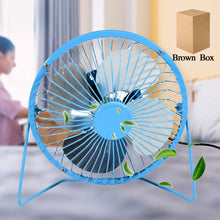 USB Table Desk Personal Metal Electronic Fan, Compatible with Computers, Laptops, Student Dormitory, Suitable For Office, School Use (1 Pc)