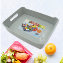 Multipurpose Organising & Storage Plastic Tray,  Fruit & Vegetable/ Multi Purpose Tray, Organizer for Kitchen, Countertop, Cabinet, Bathroom Plastic Storage Basket For Store Fruits, Vegetables, Magazines, Cosmetics, Stationary Set of 3