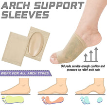 Foot Arch Support for Men & Women | Medial Arch Support for Flat Feet Correction Sleeve with Cushion | Plantar Fasciitis Leg Foot Pain Relief Product | Foot Care for Orthopedic Shoes Slippers, (1 Pair), Gym Equipment