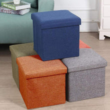 Multipurpose cube stool with cushion