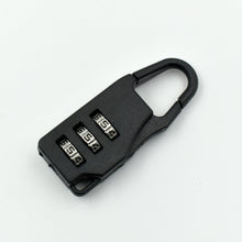 3 digit luggage lock used for securing travel bags and protecting contents