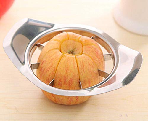 Durable 8-blade apple slicer with ergonomic handle