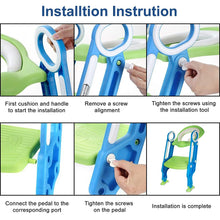 Potty training seat with foldable ladder