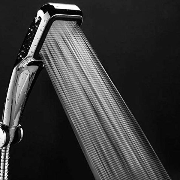 High-pressure handheld shower head with 300 holes for powerful spray