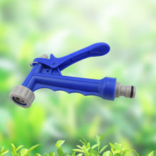 Adjustable garden hose nozzle for different watering purposes.