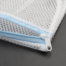 High-quality mesh laundry bag with zipper for safe washing of delicate items.