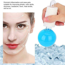 Ice ball massager for facial and eye treatment