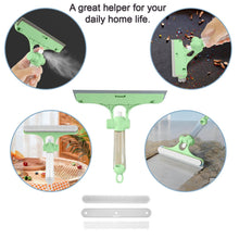 4-in-1 multifunctional glass scraper with silicon squeegee