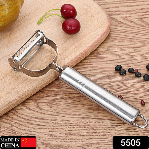 Stainless steel peeler and grater for veggies