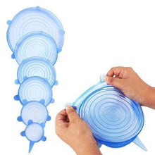 Silicone stretch lids set