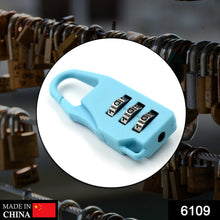 Luggage lock with a 3 digit combination for secure travel and easy access