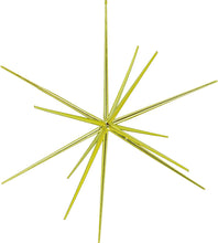 3D Gold Star Hanging Decoration Star, Acrylic Look  Hanging Luminous Star for Windows, Home, Garden Festive Embellishments for Holiday Parties Weddings Birthday Home Decoration (Medium)