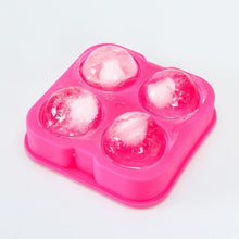 Ice Trays for Freezer Whiskey Ice Cube Plastic Ball Maker Mold Sphere Mould 4 Holes New Ice Balls Party Brick Round Tray Bar Tool ice for Whiskey