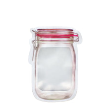 500ml plastic mason jar with airtight seal and zipper for food storage.