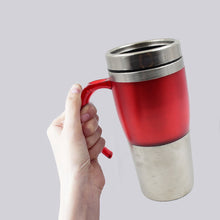 High Quality Stainless Steel Vacuum Glass Insulated Glass Coffee Cups Double Walled Travel Mug, Car Coffee Mug (With Lid & Handle / 1 Pc)