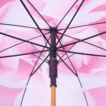 Mini folding umbrella, rose design, UV protection.