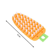 Vegetable Scrubbing Brush, Vegetable Scrubber Nonâ€‘Toxic Fruit Brush Carrot Shape Vegetable Brush for Potato for Vegetable