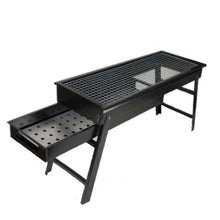 Outdoor and indoor portable barbecue grill set.