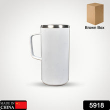 Premium steel mug for coffee, tea, and cocoa