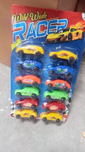 12-piece multicolor city car toy set