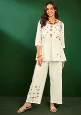 Cotton Embroidery Co Ords Set for Women Trendmallsin