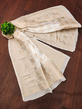 Women's Banarasi Silk Ethnic Motiff Design Dupatta(White) Trendmallsin