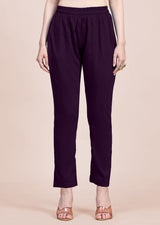 Georgette Embroidery Anarkali Kurta Set for Women (Purple) Trendmallsin