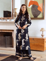 Women's Rayon Digital Print Kurta Palazzo Set Trendmallsin