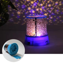 LED Projector Night Light Amazing Lamp, 3 Battery operated lamps, Rotation With the music Function, Master for Kids Bedroom Home Decoration Night Romantic Gift (Battery Not Included / 1 pc)