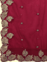 Maroon Net Embroidery Salwar Suit Set Kurta Lehenga with Dupatta Kurta Set for Women's Trendmallsin