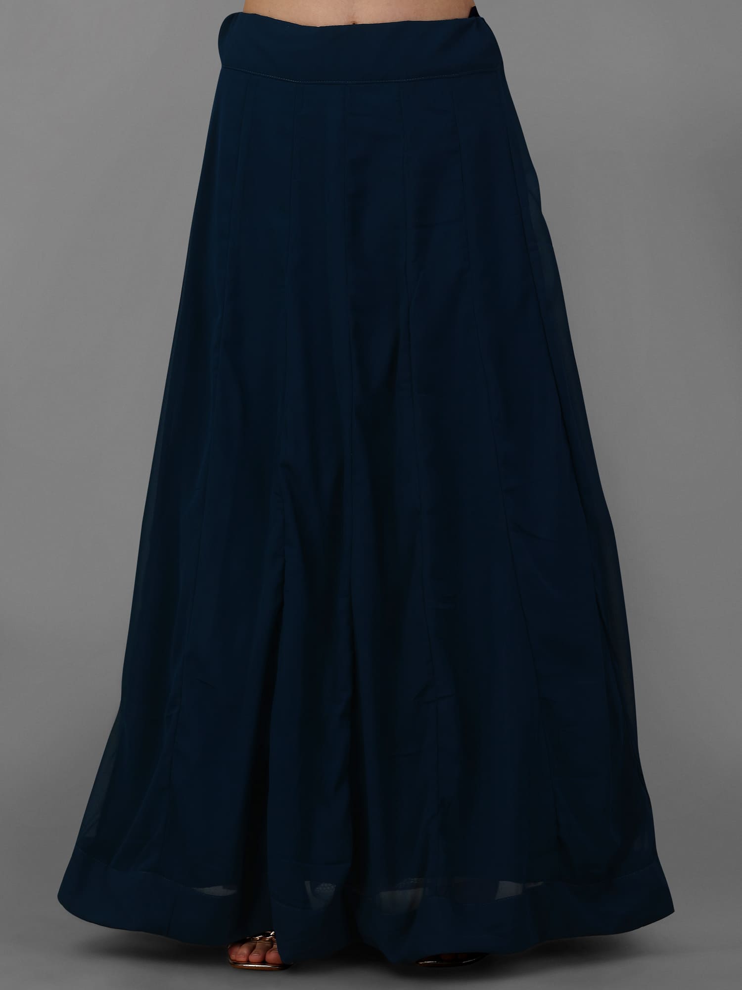 Morpeach Georgette Embroidery Anarklai Suit Set Kurta Lehenga with Dupatta Kurta Set for Women's Trendmallsin