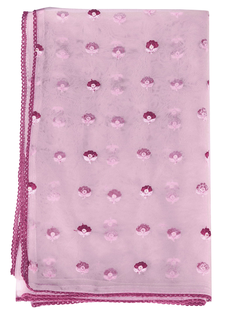 Purple Chanderi Silk Embroidery A line Alia Cut Salwar Suit Set with Dupatta For Women's Trendmallsin