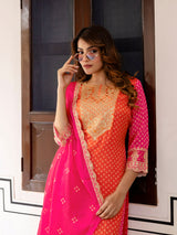 Black Georgette Sequin Embroidery Anarkali  Salwar Suit Set With Dupatta for Women Trendmallsin