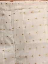 White Cotton Embroidery Salwar Suit Set Kurta Sharara with Dupatta Kurta Palazzo Set Stitched Ready To Wear For Women's Trendmallsin