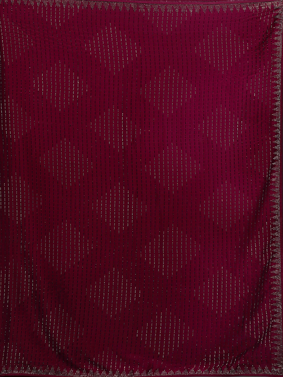 Women's Red Silk Siroski Work Saree with Unstitch Blouse Piece Trendmalls