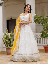 Women's Georgette Embroidery Lehenga Choli with Dupatta | Bridal Wedding Lehenga Choli for women Trendmalls