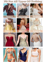 Nipple Cover - Sticky Adhesive Silicone Nipple Pasties - Reusable Pasty Nipple Covers for Women with Travel Box Trendmalls