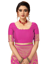 Banarasi Tassel Pallu Art Silk Saree with Blouse Piece For Women's Trendmallsin