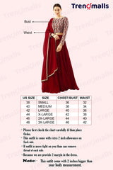 Georgette Embroidery work Lehenga Choli with Dupatta | Bridesmaid Wedding Lehenga Choli for women Trendmalls