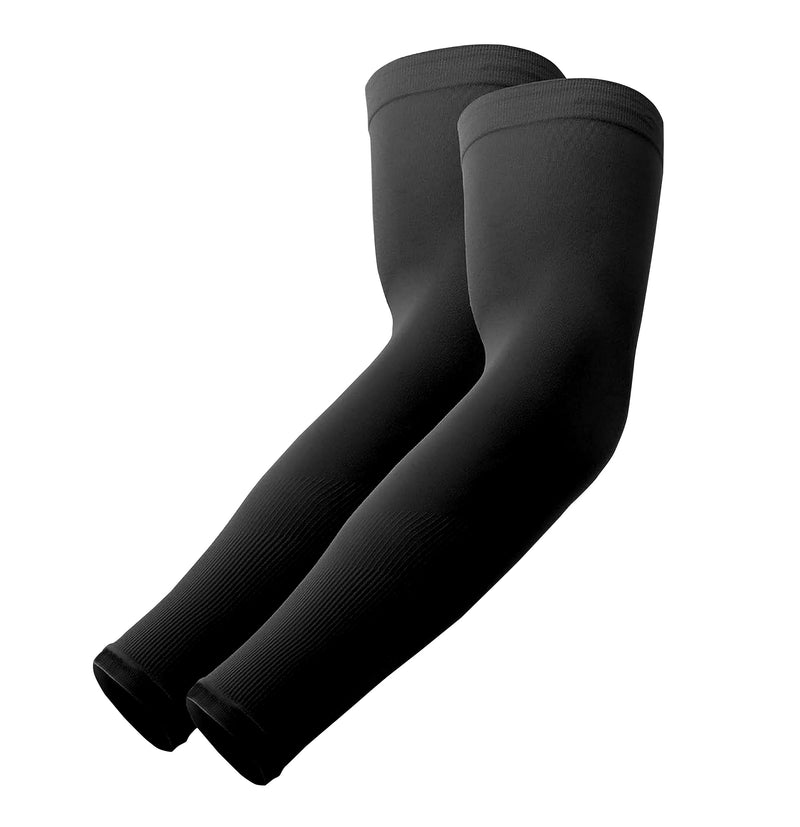TRENDMALLS Arm Sleeves, Cooling UV Sun Protection Sports Compression for Men/Women/Kids (Black) Trendmalls