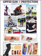 TRENDMALLS Arm Sleeves, Cooling UV Sun Protection Sports Compression for Men/Women/Kids (Black) Trendmalls