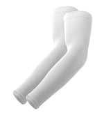 TRENDMALLS Arm Sleeves, Cooling UV Sun Protection Sports Compression for Men/Women/Kids (White) Trendmalls
