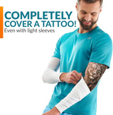 TRENDMALLS Arm Sleeves, Cooling UV Sun Protection Sports Compression for Men/Women/Kids (White) Trendmalls