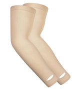 TRENDMALLS Arm Sleeves, Cooling UV Sun Protection Sports Compression for Men/Women/Kids (Beige) Trendmalls