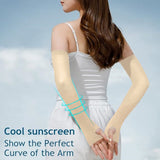 TRENDMALLS Arm Sleeves, Cooling UV Sun Protection Sports Compression for Men/Women/Kids (Beige) Trendmalls