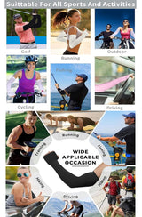 TRENDMALLS Arm Sleeves, Cooling UV Sun Protection Sports Compression for Men/Women/Kids (Black) Trendmalls