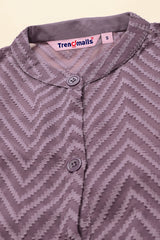 TRENDMALLS Shrug Dress for Women Brasso Midi Western Dress with Collar Neck Puff Sleeve Shrug Trendmalls