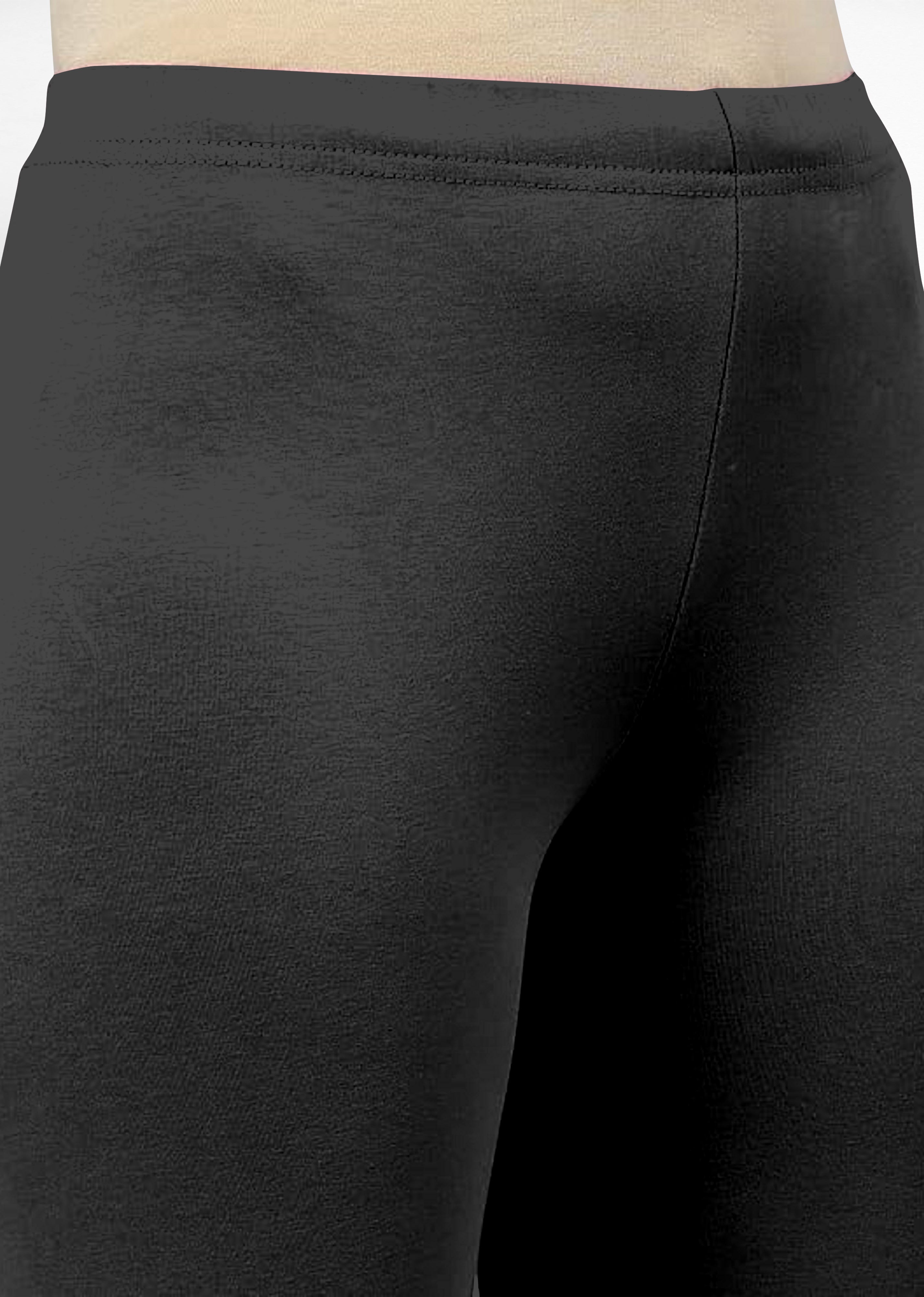 Women's Super Combed Cotton Elastane Stretch Churidar Length Leggings with Ultrasoft Waistband Trendmallsin