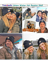 Mens/Women/Kids Cap Unisex Hat Knit Cuffed Beanie Cap for Men Stylish (Grey) Trendmallsin