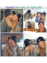 Mens/Women/Kids Cap Unisex Hat Knit Cuffed Beanie Cap for Men Stylish (Nevyblue) Trendmallsin